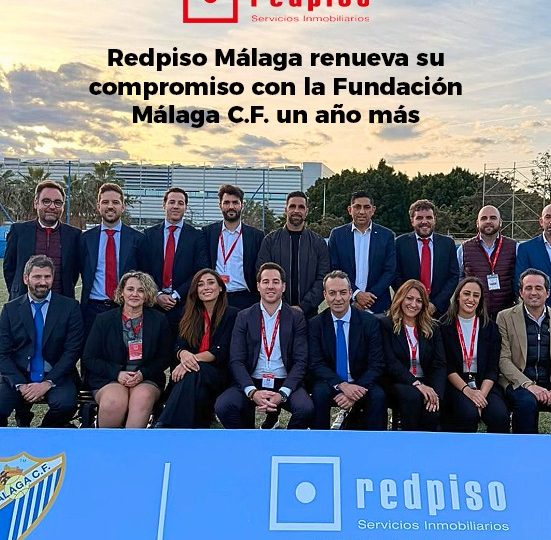 Redpiso renueva su compromiso con la Fundación Málaga C.F. un año más