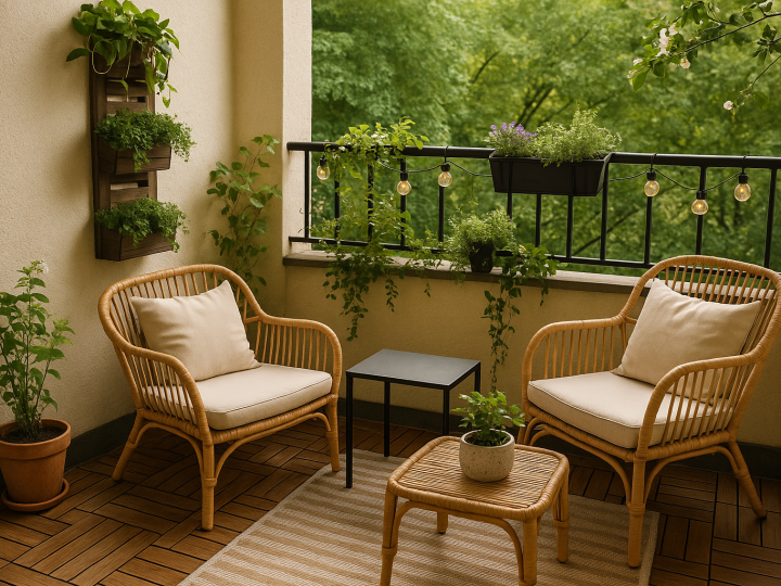 El balcón usado como trastero que se transforma en un rincón de hogar