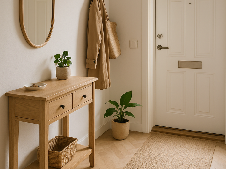 El mueble perfecto para recibidores muy pequeños: ideas funcionales y con estilo