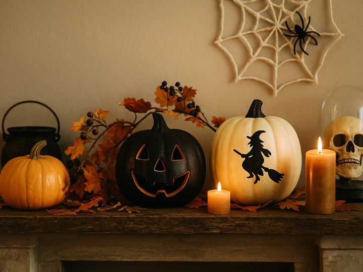Tendencias decorativas para Halloween 2025: creatividad, elegancia y un toque nostálgico.