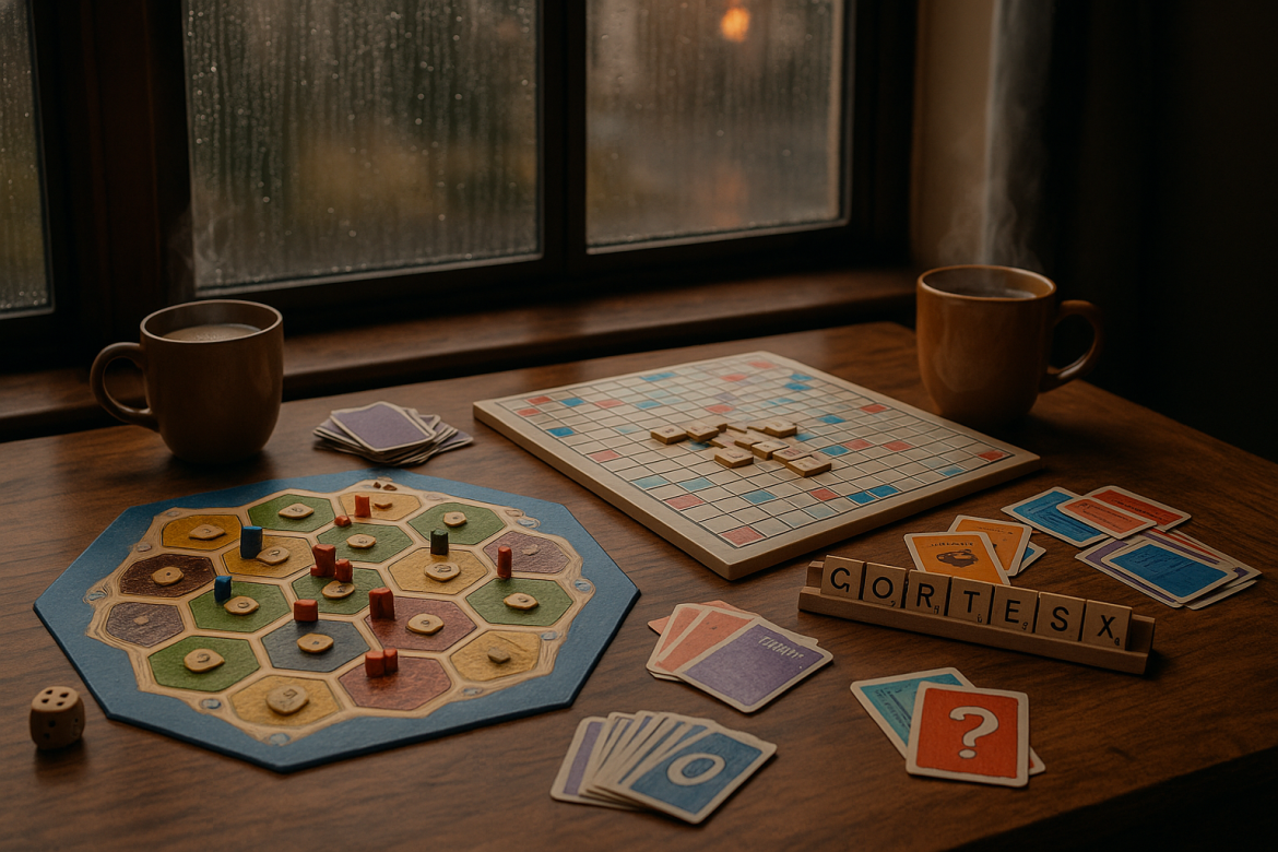 Tardes de lluvia, manta y juegos de mesa en fin de semana