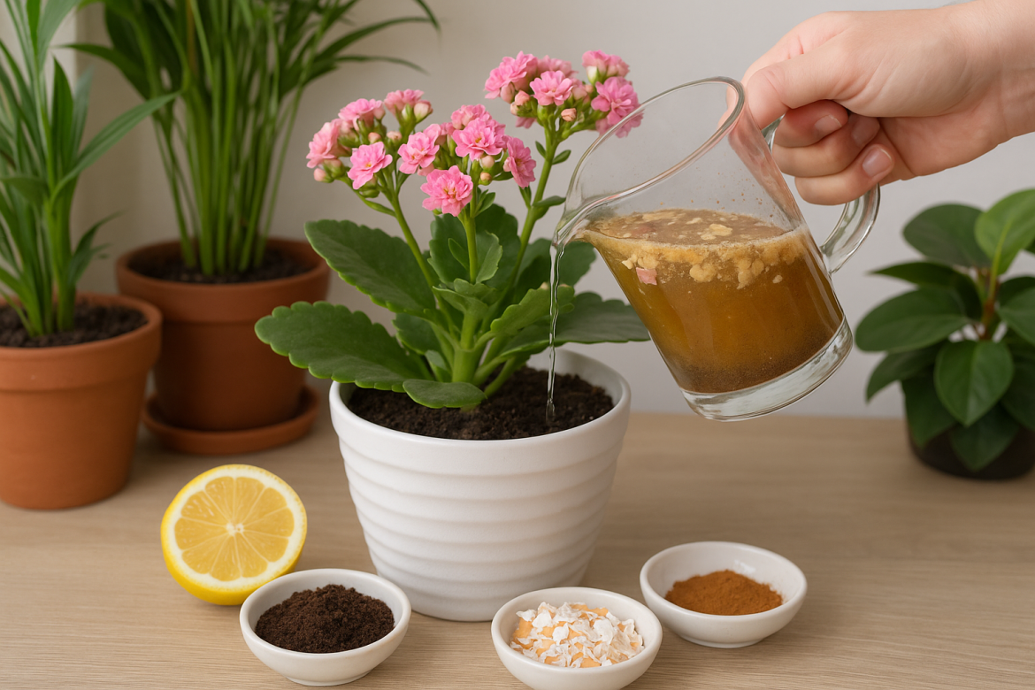 Aplica el abono con una pulverización suave, cubriendo el sustrato, las hojas y el tallo. Evita mojar en exceso las raíces, ya que un exceso de humedad puede provocar pudrición.