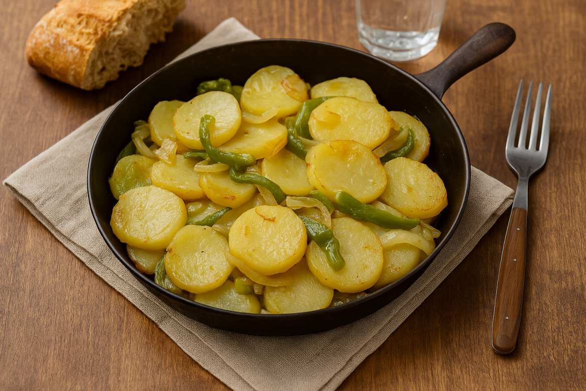 las patatas a lo pobre son un ejemplo perfecto de que la cocina humilde también puede ser gourmet.