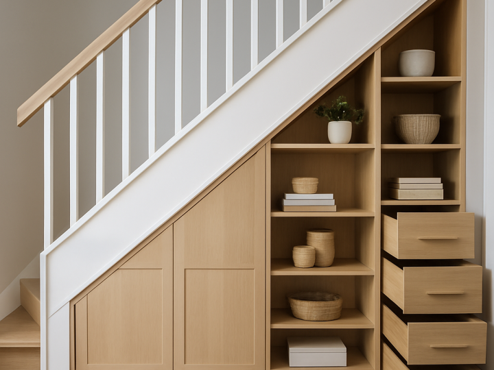 Cómo transformar la escalera en un espacio de almacenaje práctico y moderno