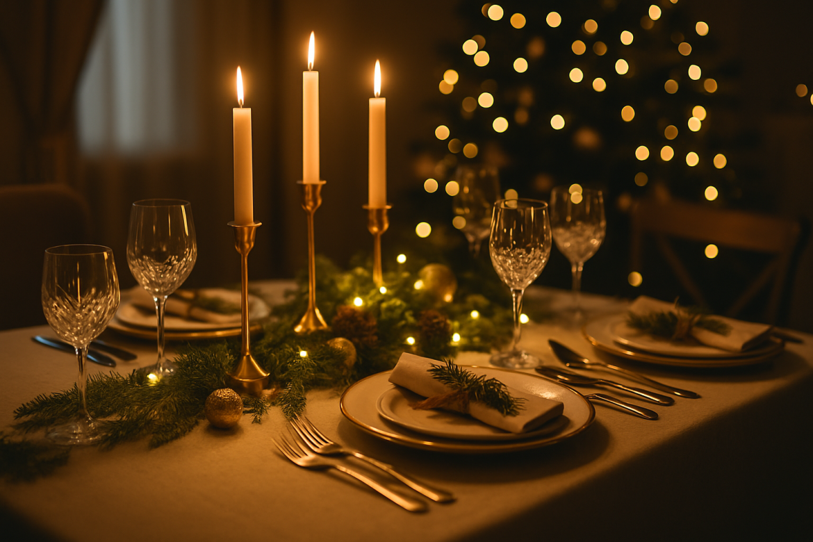 oner una mesa elegante en Nochebuena no requiere grandes gastos, sino equilibrio y buen gusto.