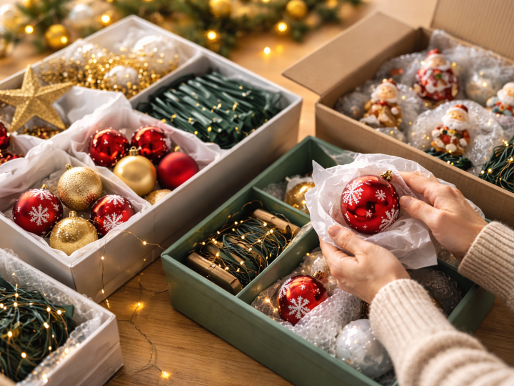 Cómo envolver la decoración de Navidad para que no se estropee