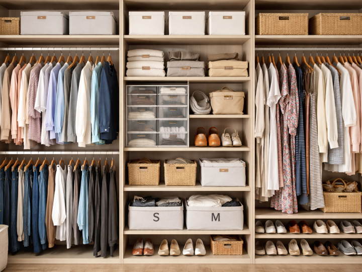 Cómo organizar el armario de casa si tienes mucha ropa o diferentes tallas