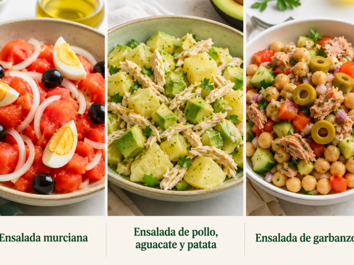 Disfruta de estas tres ensaladas perfectas para este verano